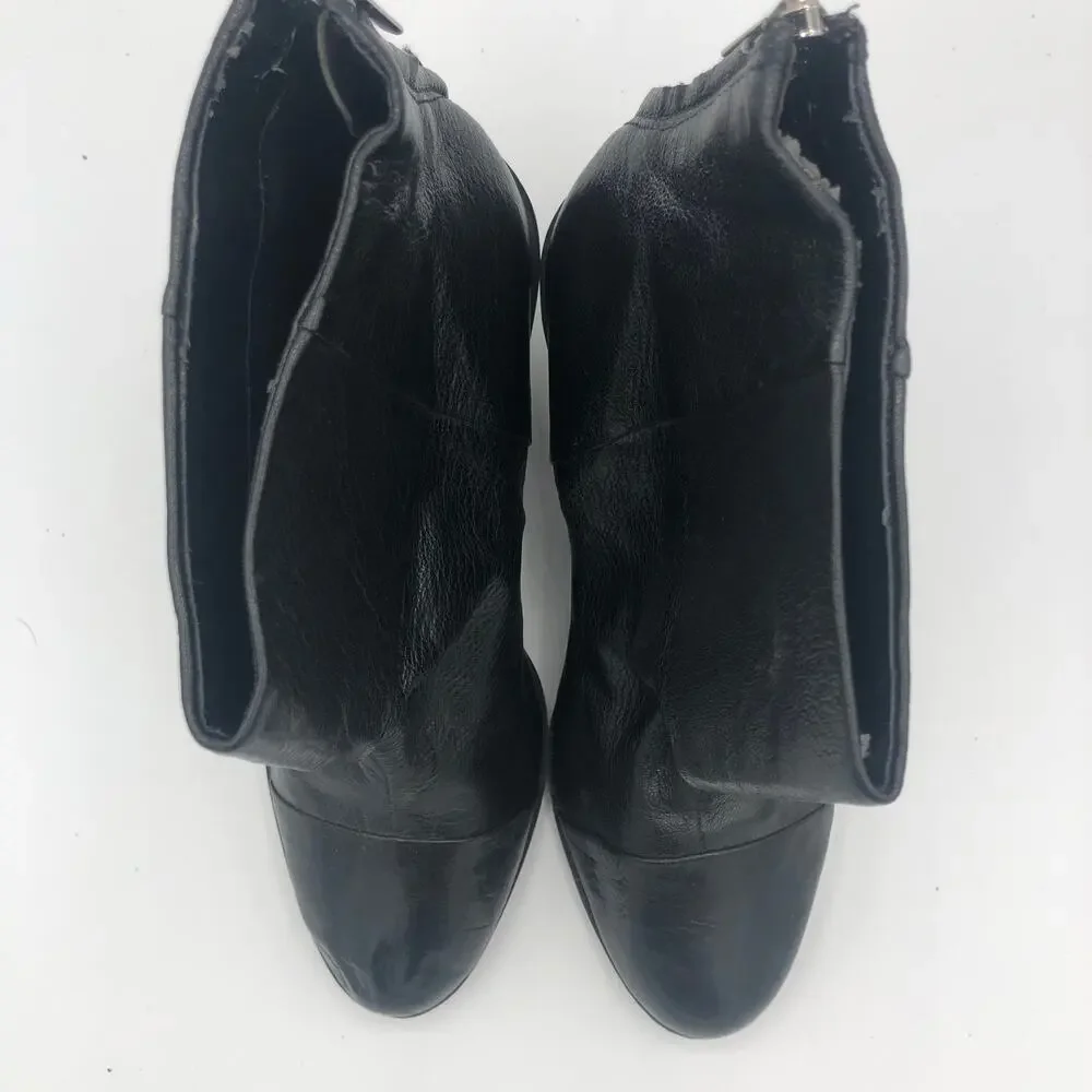Bandolino Black Leather Heeled Booties BDJOINEDTOME Style | Women’s Size 7.5M
